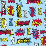 Comic Kaboom flannel from Fabri-Quilt 