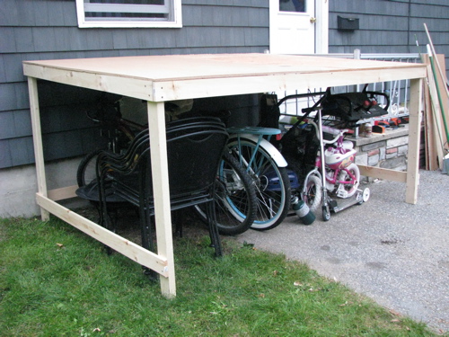 shelter for lawnmower/snowblower/bicycles/chairs