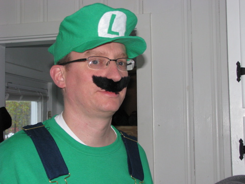 adult Luigi and Mario hat costume