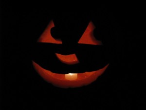 traditional jack-o-lantern pumpkin