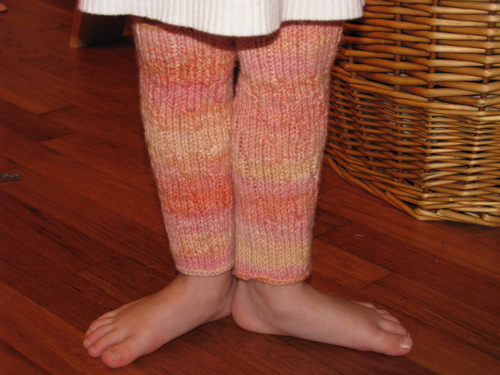 hand knit legwarmers made from handspun yarn
