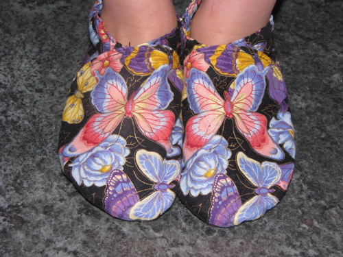 handmade butterfly slippers