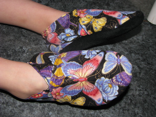 suede bottom butterfly slippers for toddler