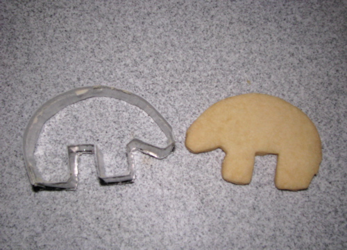 handmade cookie cutter polar bear