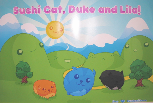 sushi cat custom poster