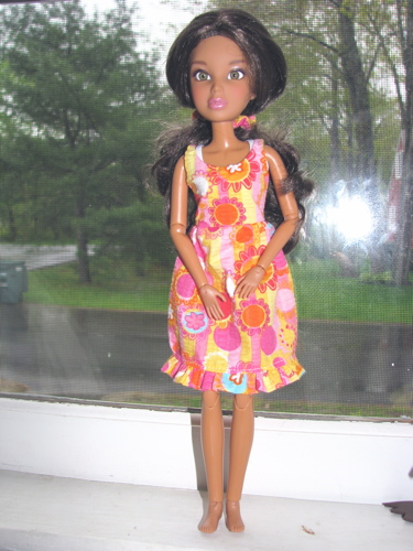 Liv doll Barbie Blythe hand sewn handmade dress