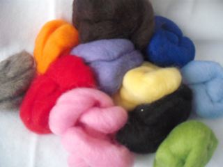 wool roving colors