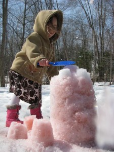 smashing the pink snow castle