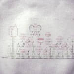 ASCII flowers on a baby onesie