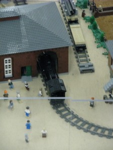 train at the LEGO millyard project at SEE Science Center