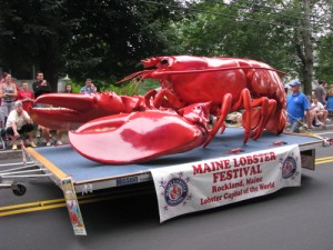 Rockland Maine Lobster Festival giant lobster float