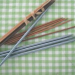 assortment of double pointed knitting needles