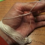 andean plying bracelet lace weight single into two ply yarn